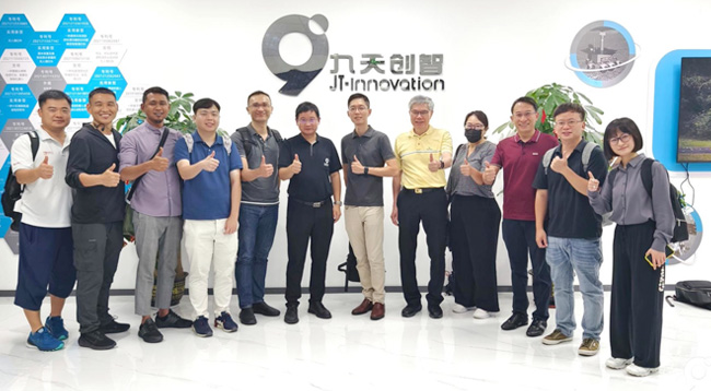 新加坡国家环境局首席技术官 Ng Keng Wei先生及团队来九天调研